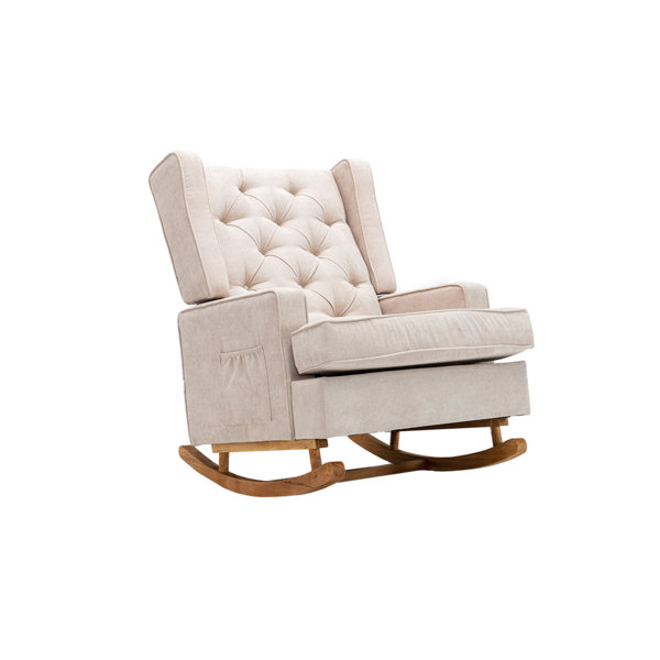 Zoe tufted 2025 rocking chair